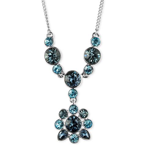 givenchy blue crystal jewelry|vintage givenchy necklace.